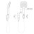 Luna Multifunction Hand Shower Black [194601]