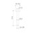 Luna Straight Arm Square Flange 210 Black [194603]