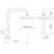 Luna Wall Overhead Shower Square 200mm Brushed Brass 4Star [194628]
