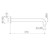 Luna Right Angle Shower Arm Brushed Brass [194639]
