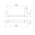 Luna Hand Towel Rail Black [194610]