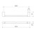 Luna Single Towel Rail 930mm Black [194612]