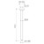 Luna Straight Arm Square Flange 410 Brushed Nickel [194572]