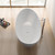 Antonia Freestanding Cast Stone Bath 1550mm Matte White [158171]