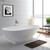 Lagoona Freestanding Cast Stone Bath 1810mm Matte White [158185]