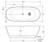 Marissa Freestanding Cast Stone Bath 1700mm Matte White [158189]