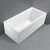Sentor Back-To-Wall Left Hand Corner Acrylic Bath 1650mm Gloss White [158198]