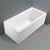 Sentor Back-to-Wall Left Hand Corner Acrylic Bath 1650mm Gloss White [158198]