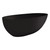 Bahama Freestanding Cast Stone Bath 1700mm Matte Black [158175]