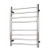 Heated Round Ladder 530mm x 700mm Mirror Polished Left Hand Wired [117546]