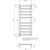 Heated Round Ladder 430mm x 1100mm Mirror Polished Right Hand Wired [117584]