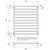 Radiant Australia Heated Round Ladder 900 x 1100mm Mirror Polished Right Hand Wired [133707]