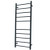 Radiant Australia Heated Round Ladder 430 x 1100mm Matt Black Right Hand Wired [135682]