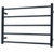 Radiant Australia Heated Square Ladder 750 x 550mm Matt Black Left Hand Wired [135685]