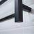 Radiant Australia Heated Square Ladder 750 x 550mm Matt Black Left Hand Wired [135685]
