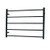 Radiant Australia Heated Round Ladder 750 x 550mm Matt Black Left Hand Wired [137651]