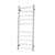 Radiant Australia Heated Round Ladder 430 x 1100mm Brushed Satin Right Hand Wired [137672]