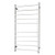 Radiant Australia Heated Round Ladder 600 x 1100mm Brushed Satin Left Hand Wired [137661]