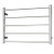 Radiant Australia Heated Round Ladder 750 x 550mm Brushed Satin Left Hand Wired [137663]