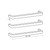 Radiant Australia Single Square Towel Rail with Rounded Ends 800mm Mirror Polished [154249]