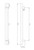 Vertical Towel Rail 40mm x 950mm Matte Black [190558]