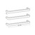Radiant Australia Single Square Towel Rail with Rounded Ends 800mm Brushed Satin [190571]