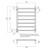 Radiant Australia Low Voltage Heated Round Ladder 600 x 800mm Mirror Polished Left Hand Wired [190550]