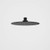 Urbane II Rain Shower Head 200mm Round Matte Black 4Star [195237]