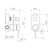 Liano II Bath/Shower Mixer w/Diverter Rounded Cover Plate Brushed Brass Sales Kit [196058]