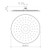 Urbane II Rain Shower 300mm Round Brushed Brass 3Star [196158]