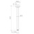 Urbane II Ceiling Arm - 300mm - Gunmetal [196177]