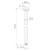 Urbane II Ceiling Arm - 500mm - Gunmetal [196182]