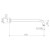 Urbane II Wall Right Angled Shower Arm 400mm Brushed Brass [196184]