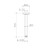 Urbane II Ceiling Arm - 200mm - Brushed Nickel [196250]