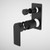 Urbane II Bath/Shower Mixer With Diverter Trim Kit - Rectangular Cover Plate - Matte Black [196258]