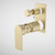 Urbane II Bath/Shower Mixer With Diverter Trim Kit - Rectangular Cover Plate - Brushed Brass [196259]