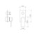 Urbane II Bath/Shower Mixer With Diverter Trim Kit - Rectangular Cover Plate - Brushed Brass [196259]