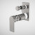 Urbane II Bath/Shower Mixer With Diverter Trim Kit - Rectangular Cover Plate - Gunmetal [196262]