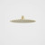 Urbane II Rain Shower Head 200mm Round Brushed Brass 4Star [196263]