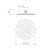 Urbane II Rain Shower Head 200mm Round Brushed Brass 4Star [196263]