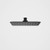 Urbane II Rain Shower Head 200mm Square Matte Black 4Star [196267]