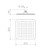Urbane II Rain Shower Head 200mm Square Matte Black 4Star [196267]