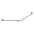 Grab Rail 40deg 900mm x 700mm Left Hand Stainless Steel [167855]