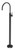 Vivid Slimline Oval Floor Mounted Bath Mixer Matte Black [199233]
