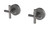 Vivid Slimline Plus Wall Taps (Top Assemblies) Ceramic Disc 3/4 Turn (15mm Extended Spindles) Gunmetal (Pair) [199246]