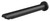 Vivid Wall Bath Spout/Outlet Angled 32mm x 300mm Matte Black [199271]
