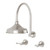 Nostalgia Lever Shower Set Ceramic Disc 1/4 turn 3Star Brushed Nickel [198975]