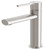 Vivid Slimline Oval Hob Basin Mixer 6Star Brushed Nickel [199123]