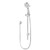 Krome Hand/Rail Shower Airstream 120mm 3 Function 3Star Chrome [124949]