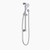 Basic Round Rail Hand Shower Chrome 3Star [156378]